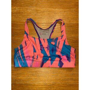 Under Armour Girls Sports Bra Medium Impact Stretchy Racerback Size M